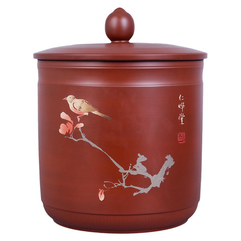 云南紫陶普洱饼茶叶罐
