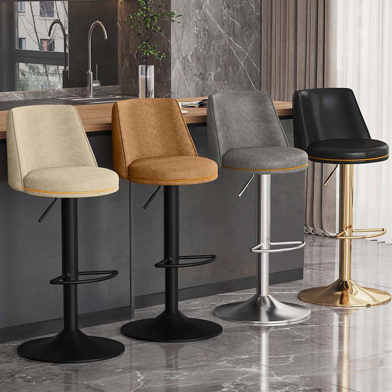 吧台椅高脚凳子简约酒吧椅家用岛台升降椅子商用收银前台转椅吧凳