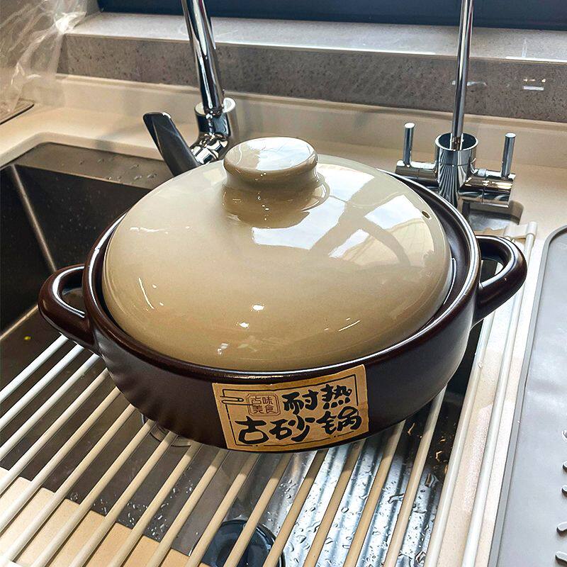家用砂锅燃气灶大容量专用耐高温耐热煲汤炖肉锅煲仔饭煮粥陶瓷锅