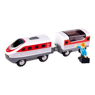 hape轨道火车城际列车电动款电动火车头磁吸款带车厢