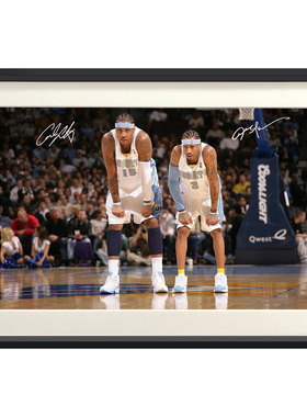 NBA篮球艾弗森安东尼挂画相框摆台球迷周边海报礼物照片墙装饰画