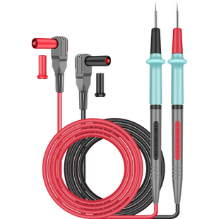 鹿仙子万用表表笔数字不锈钢硅胶线特尖钢针万能表电工可拆卸表针