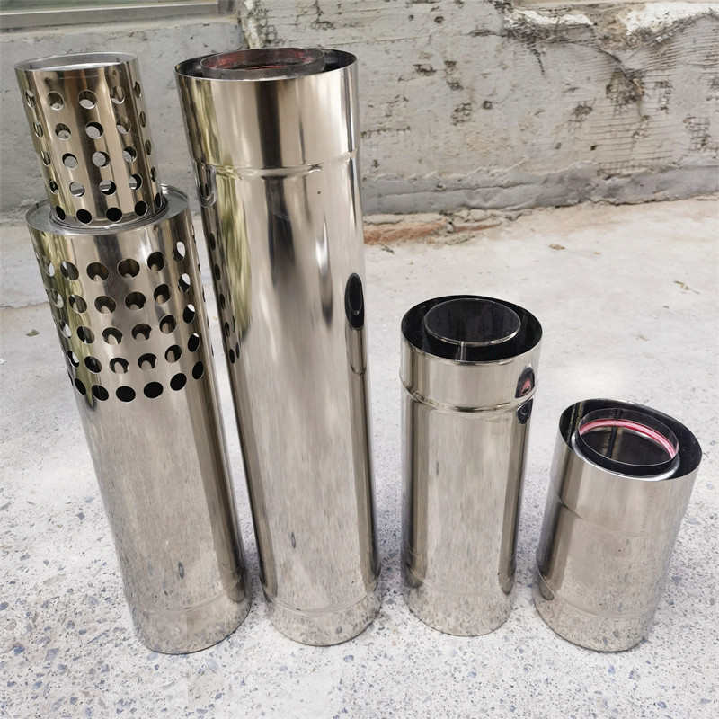 120x80采暖壁挂炉烟囱平衡热水器不锈钢双层排烟管同轴烟道排气管