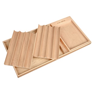 雪茄托盘全实木烟盒专用展示架可拆卸放茄酒工具个性创意醒茄托盘