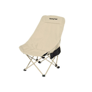 山扉高背月亮椅户外折叠椅加高便携式躺椅沙滩椅野营桌椅露营椅子