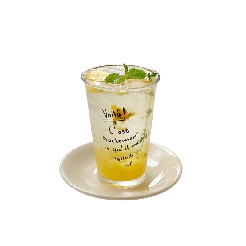 韩国大容量字母卡通图案早餐杯