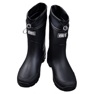 儿童雨鞋女孩上学男童雨靴防滑涉水靴子束口钓鱼大码户外胶鞋男款