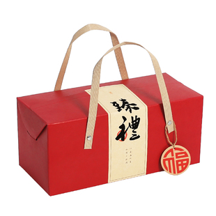 2026新年礼盒包装盒中式糕点蛋黄酥伴手礼盒零食蜜饯年饼干手提盒