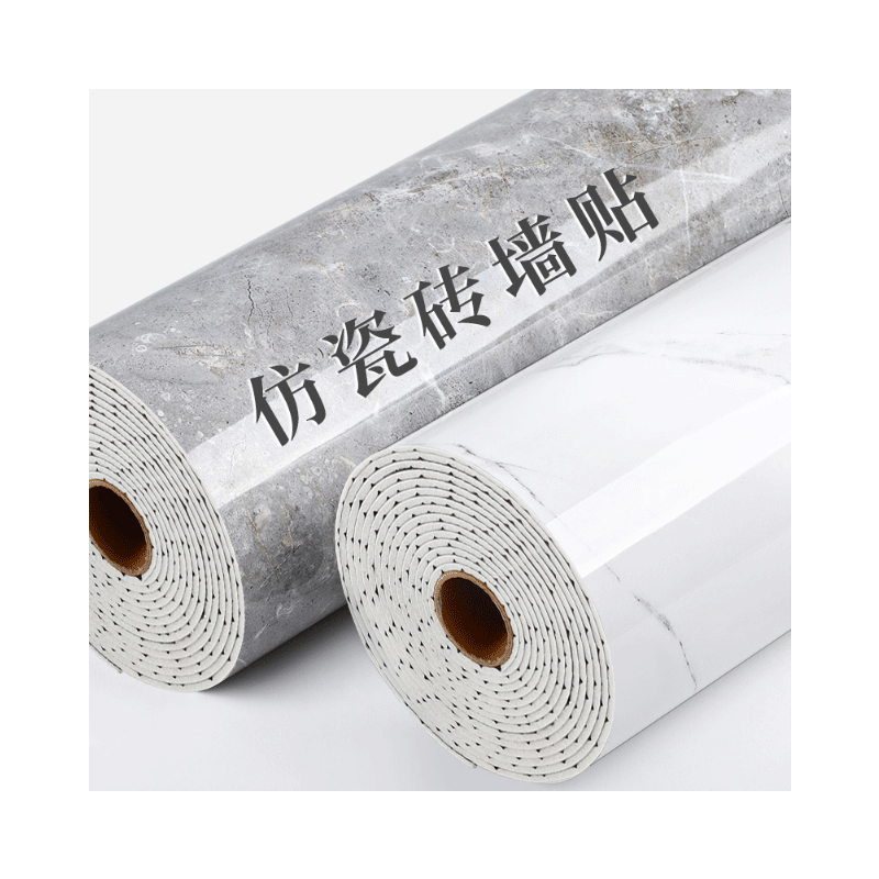 PVC铝塑板自粘仿瓷砖墙贴大理石纹贴纸电视背景墙壁纸墙面装饰板