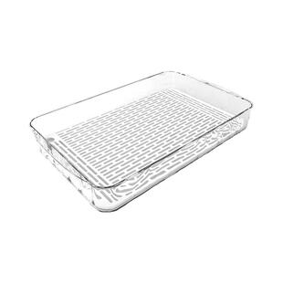 轻奢茶具茶杯托盘轻奢双层茶盘家用长方形沥水盘收纳新款沥水杯架