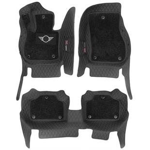 适用宝马mini cooper脚垫装饰one countryman汽车脚垫F56F55地垫