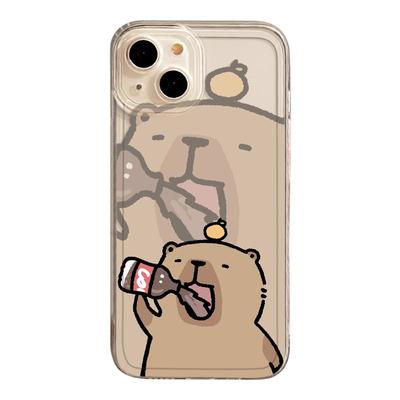 吃货卡皮巴拉手机壳适用小米红米