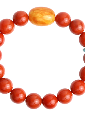 心斋堂南红玛瑙简洁本命红手链