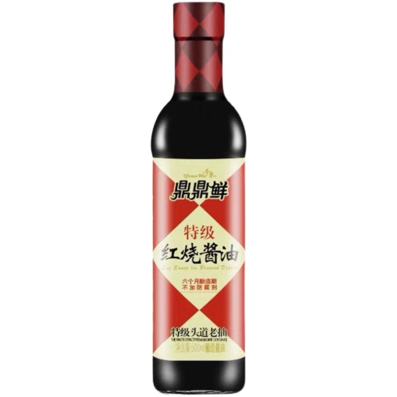 千禾红烧酱油鼎鼎鲜500ml*2瓶家用上色红亮不发黑 23年11月生产