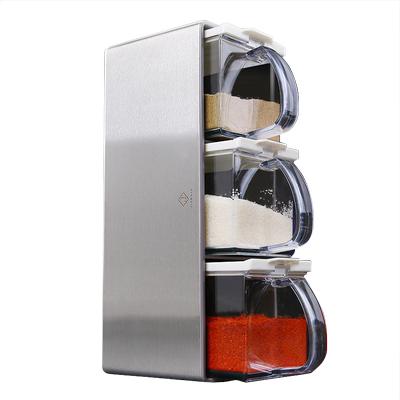 壁挂式调料盒304不锈钢横竖可调