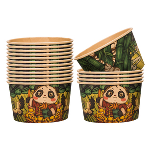 一次性碗纸饭碗食品级家用餐盒餐具野餐便当商用批发外卖碗筷套装