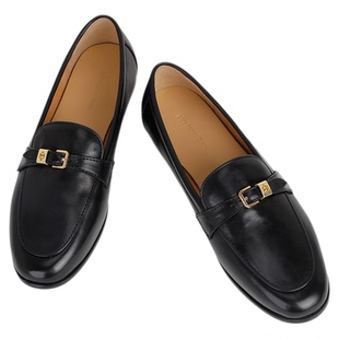 MantenerGran一脚蹬乐福鞋女真皮软底单鞋黑色英伦风小皮鞋MG女鞋