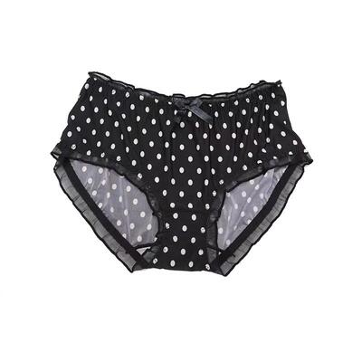 甜美可爱牛奶丝中高腰女胖mm内裤