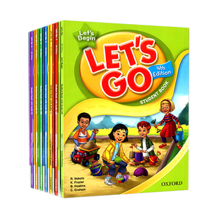 原版进口牛津少儿英语letsgo第四版begin1 2 3 4 5 6牛津少儿教材let's go小学英语6-12岁课外辅导教材教师书 自然拼读教材lets go