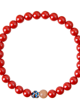 天然莲花朱砂手链红砂手链送女友