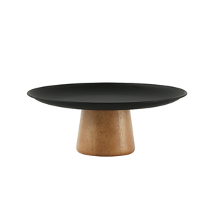 法式中古黑色实木香薰托盘首饰盘香水桌面置物架收纳盘装饰品摆件