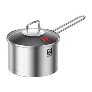 康巴赫无涂层小奶锅不锈钢宝宝专用辅食锅婴儿煎煮一体家用18cm锅