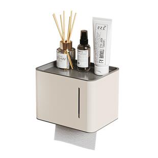 浪鲸卫生间置物架卫生纸收纳盒厕所防水纸巾架壁挂式纸巾架太空铝