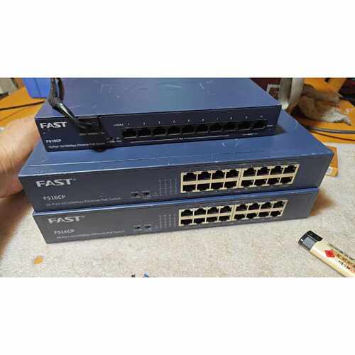 询价-迅捷FS16CP百兆16口POE交换机2台FS10CP百兆可维修