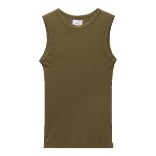 IT HALFBOY女装修身圆领背心新款简洁基础款纯色内搭上衣TTA111XN