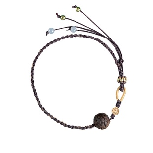 天然越南芽庄奇楠沉香富甲天下手链原创设计棋楠编织手绳文玩手串