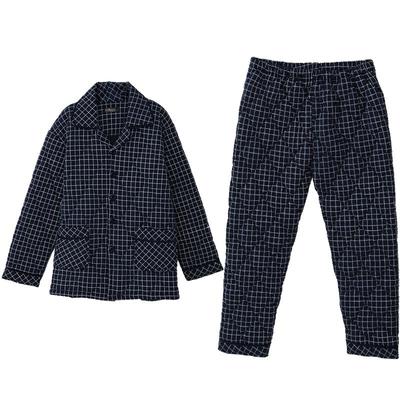 多俏美夹棉男士秋冬季大码睡衣