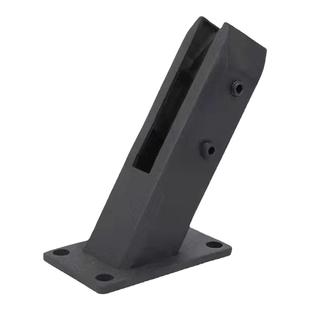 楼梯斜坡固定夹脚不锈钢玻璃夹泳池夹玻璃底座楼梯阳台栏杆配件