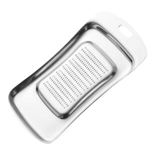 大号不锈钢磨姜器蒜蓉蒜泥器手动大蒜捣碎研磨压蒜器擦姜汁磨姜板