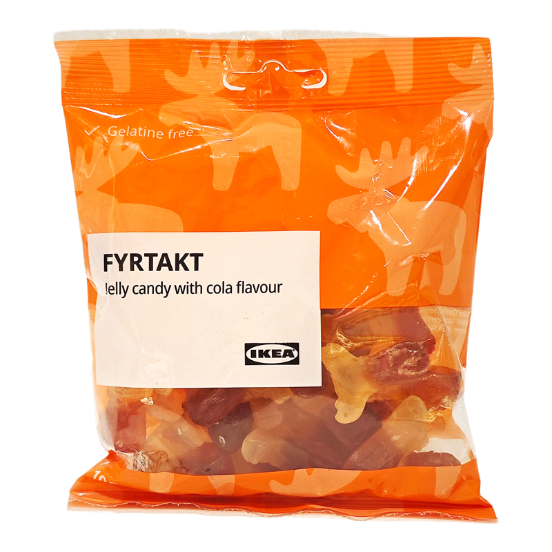 IKEA宜家可乐味麋鹿形软糖果100g