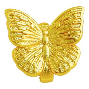 沙金包金雕纹蝴蝶连接扣 手链编绳收尾扣材料diy手工珍珠扣头配件