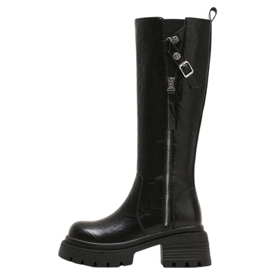 星期六厚底长靴女增高骑士靴子