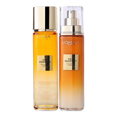 二代！欧莱雅花蜜精粹水乳套装