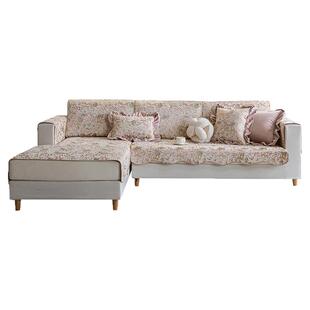 法式中古风沙发垫四季通用防滑2026新款高级感轻奢结婚红盖布坐垫