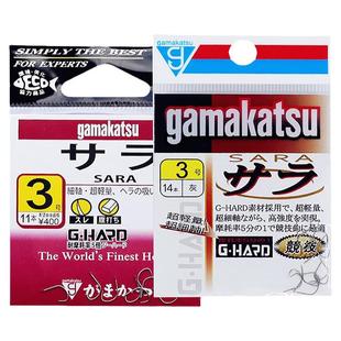 伽玛卡兹沙拉灰66322进口正品伽马鲫鱼钩无倒刺G.HARD超细硬C1SA0