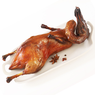 外桃人烤鸭商用整只熟食加热即食冒烤鸭专用香酥鸭冷冻批发烧鸭
