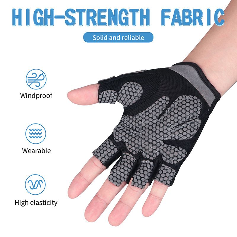 半指健身运动手套薄运动护手手套骑行防滑手套吸汗训练单杠户外