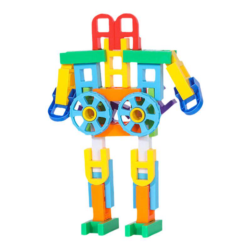 儿童幼儿园益智拼插积木好乐玩具拼图拼装3到6岁男孩女孩塑料方块