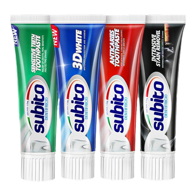 韩国进口舒比拓牙膏成人去黄去口臭含氟防蛀水合硅石牙膏100g