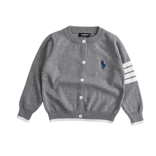 全棉质感~男童针织开衫薄款纯棉春秋条纹百搭儿童男宝宝针织线衫