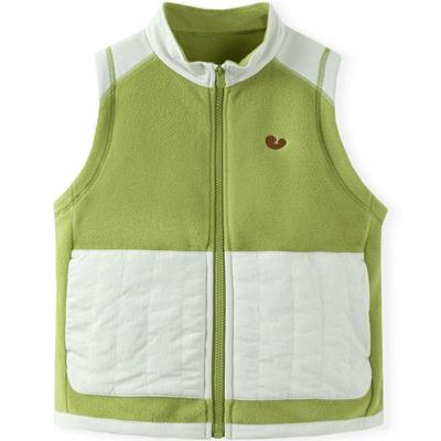 迷你巴拉巴拉秋季新款男童女童双面摇粒绒马甲宝宝保暖立领背心