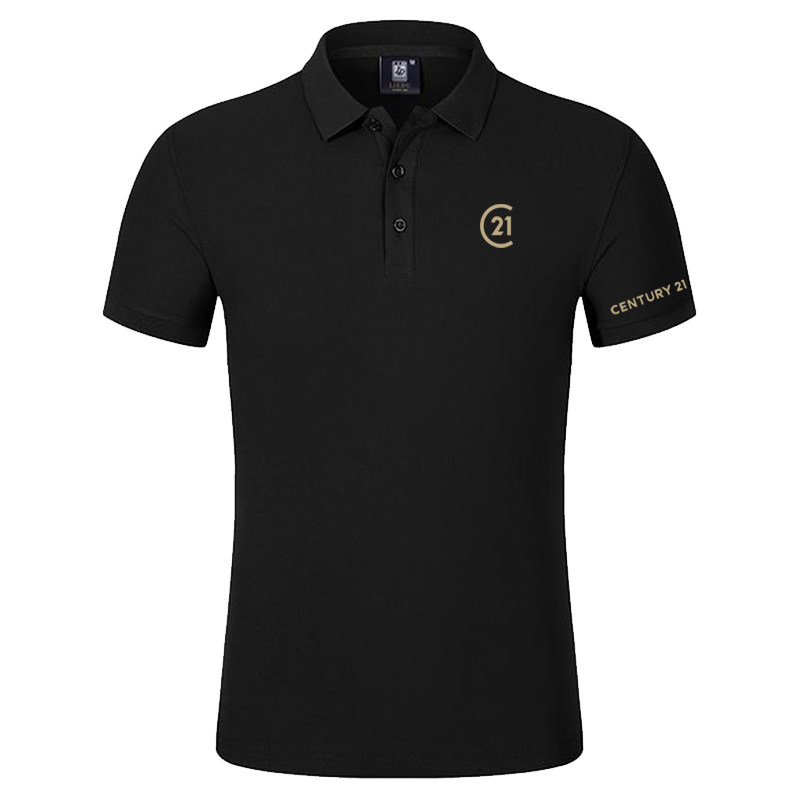 21世纪不动产工作服POLO衫定制短袖工装男女冰丝T恤夏季印字logo