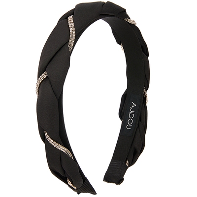 AJIDOU/阿吉豆编织闪耀水钻头箍