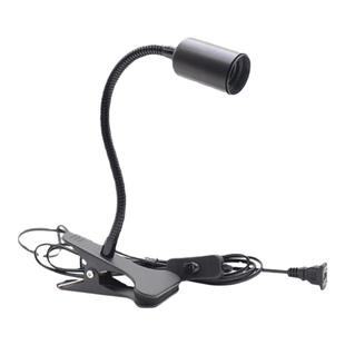 E27螺口加厚万向灯头夹子灯座床头灯台灯架植物补光灯带插头开关