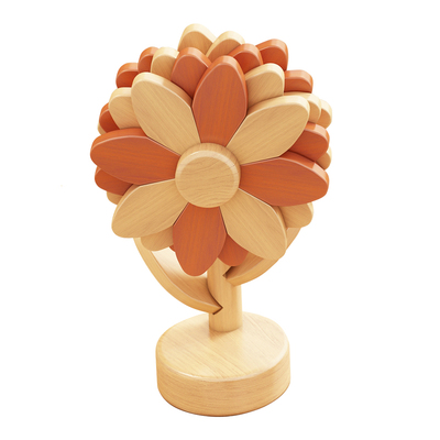 高颜值防滑放烫实木向日葵餐垫