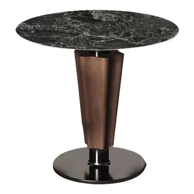 莞和信意式轻奢岩板圆形餐桌高级